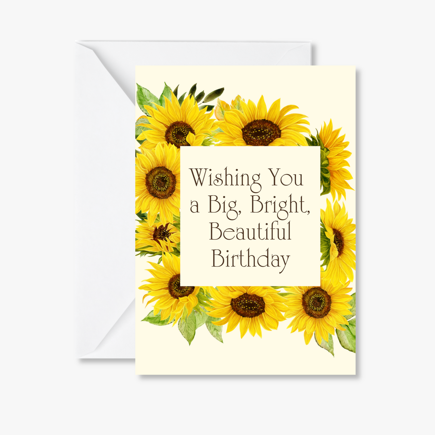 Sunflower Birthday Greeting Card | Envelope Included