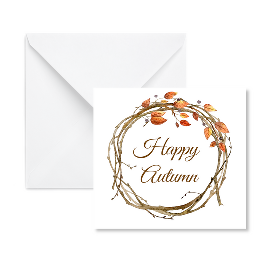 Autumn Grapevine Gift Enclosure Card