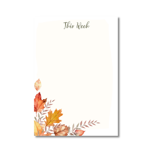 Autumn Leaf Note Pad