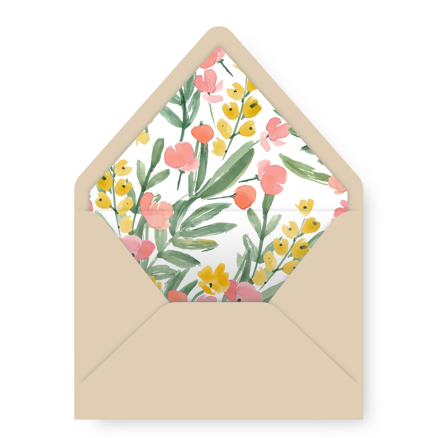 Berry Floral Printed Envelope Liners