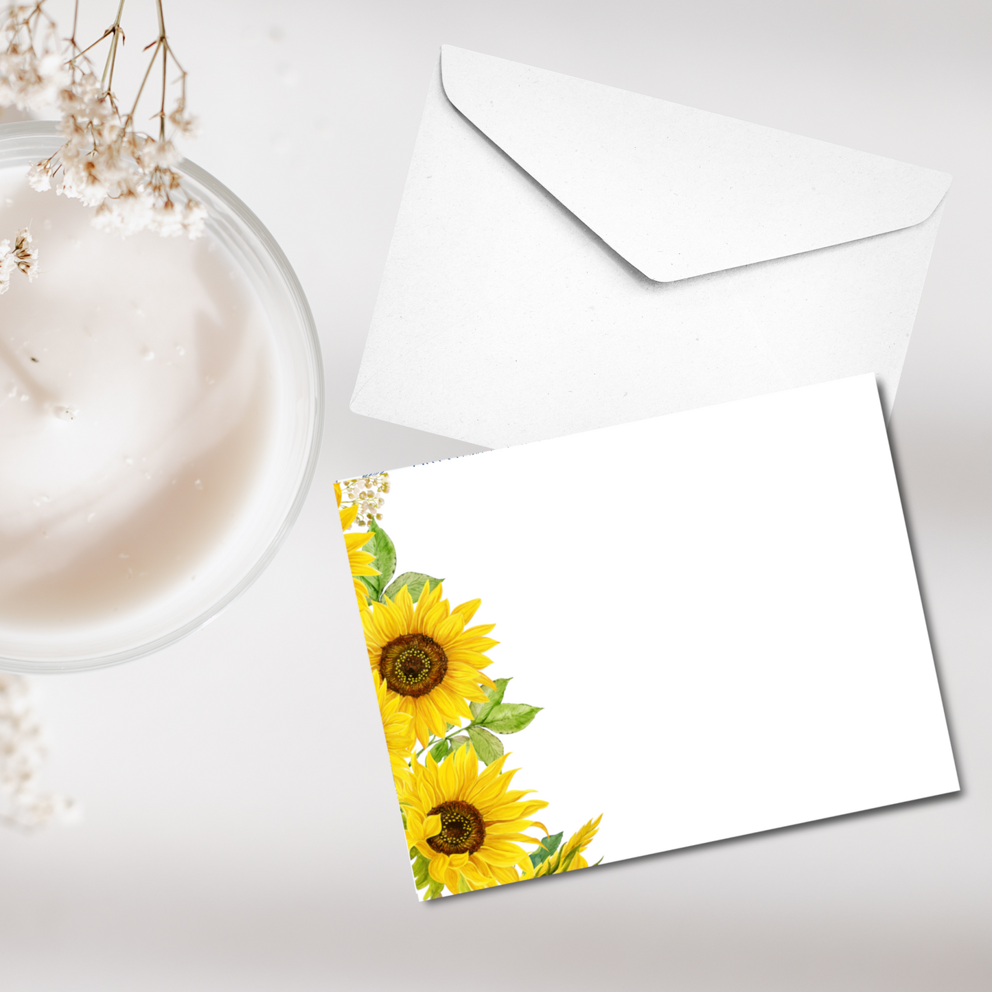 Bold Sunflower Stationery Set