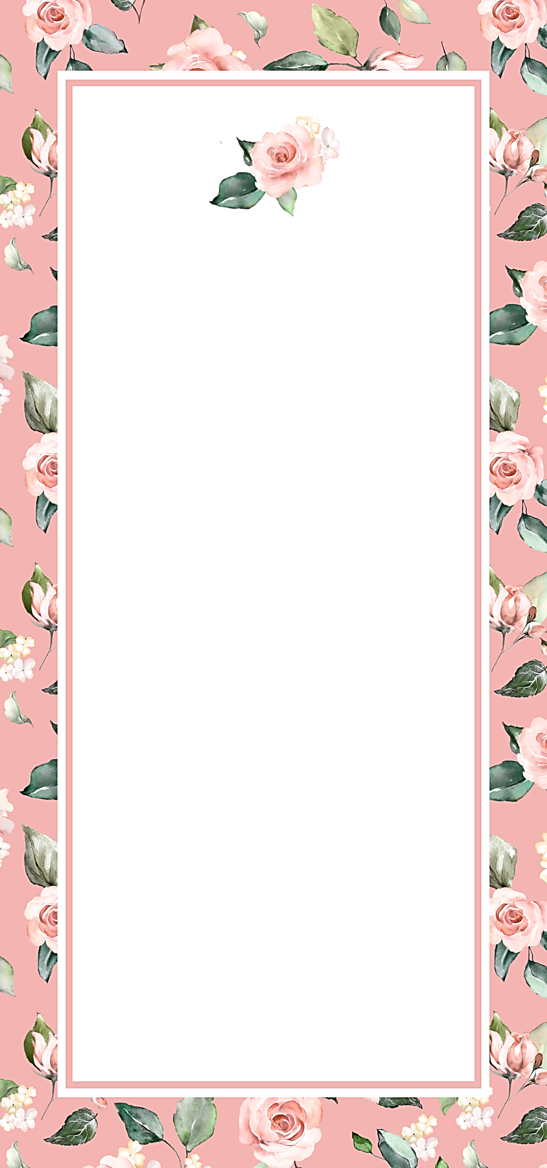 Rose Background Long Note Pad