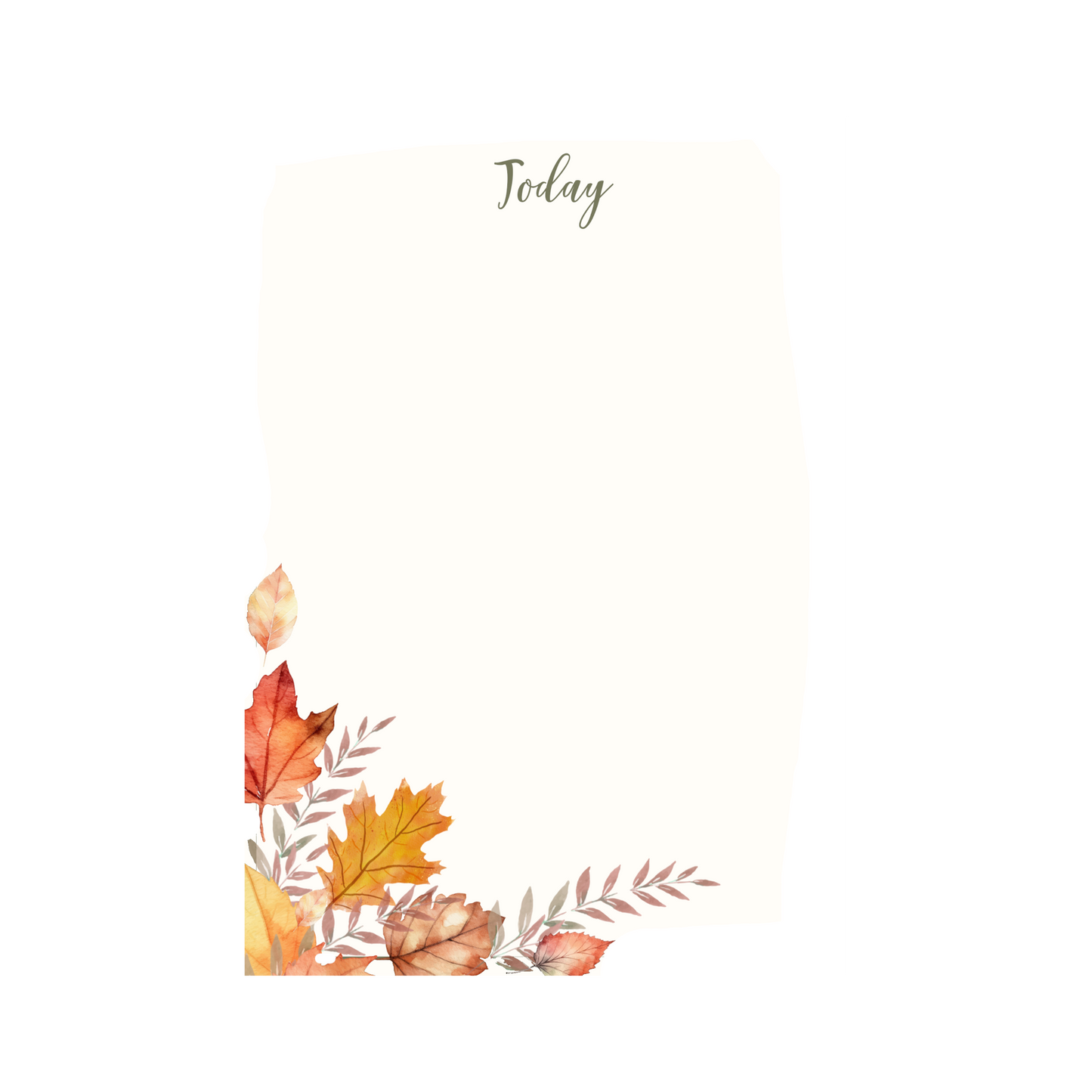 Autumn Leaf Note Pad