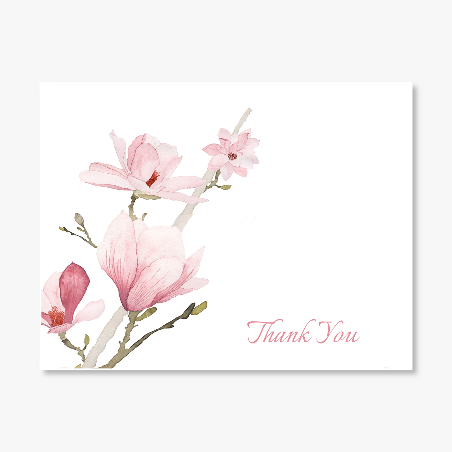 Pink Magnolia  Personalized Note Cards