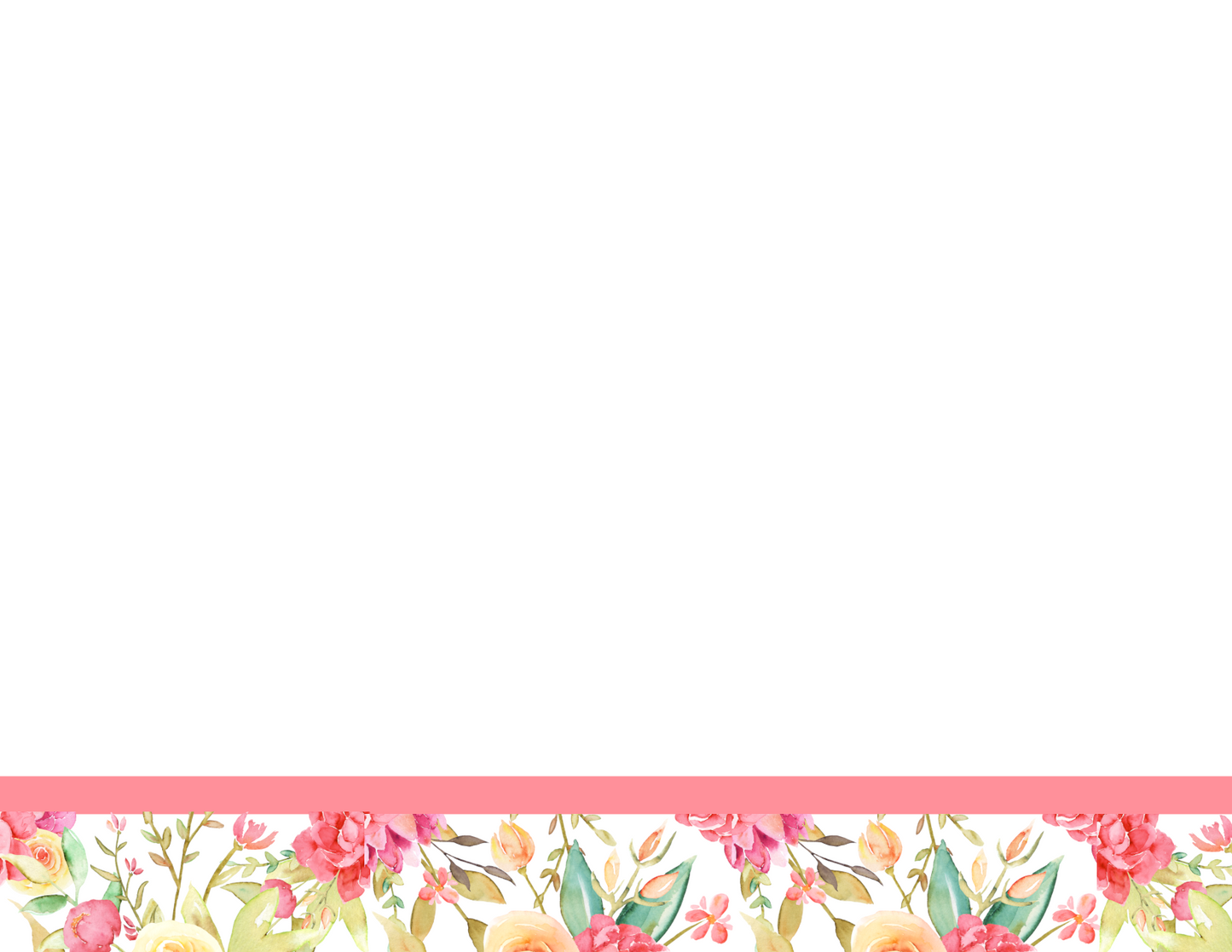 English Floral Garden Pattern Flat Notes