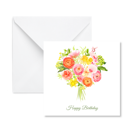 Floral Bouquet Gift Enclosure Card