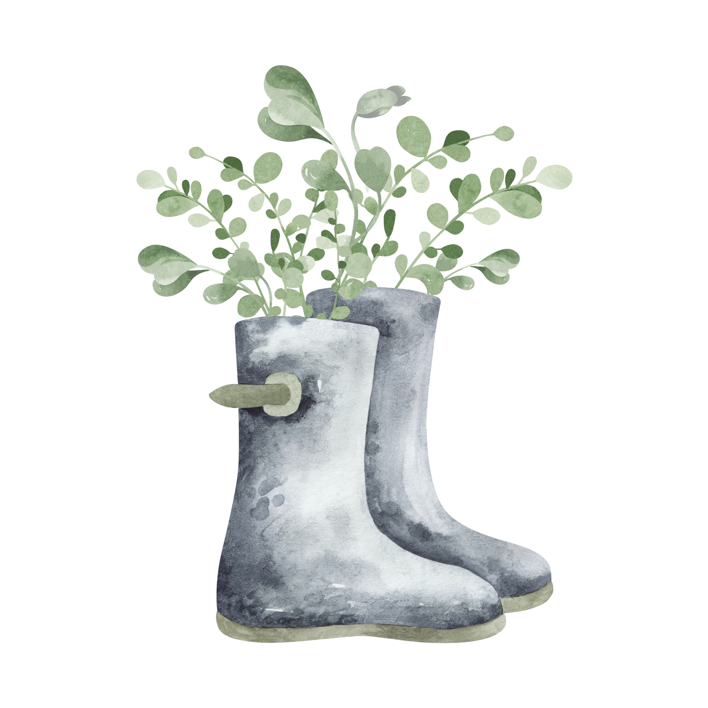 Gardening Boots Flat Mini Note Cards