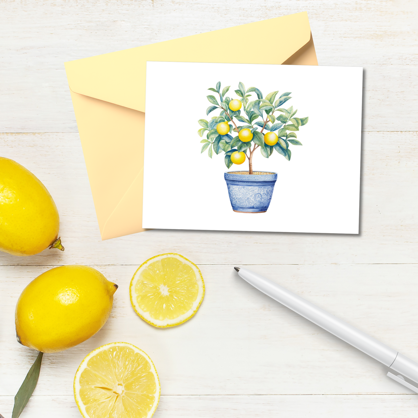 Lemon Trees Note Card Set