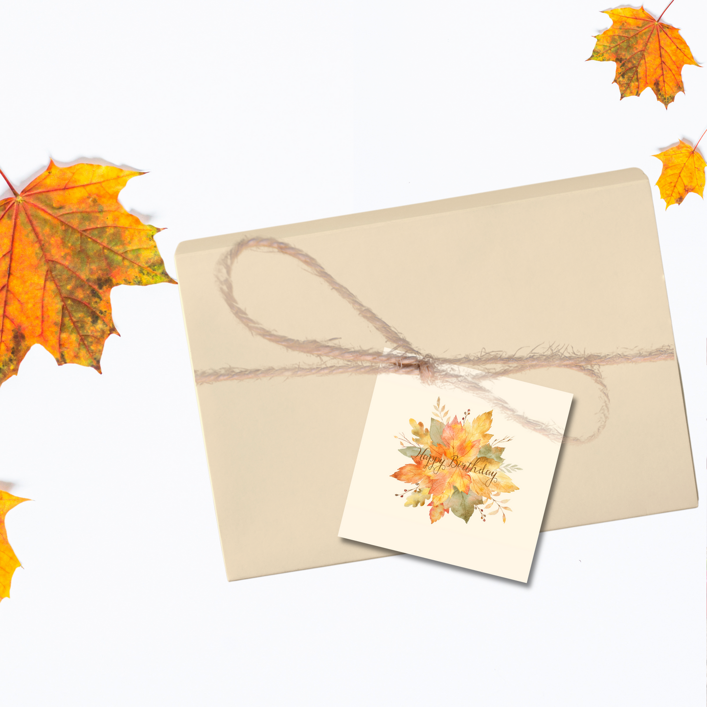 Autumn Leaf Gift Enclosure Card