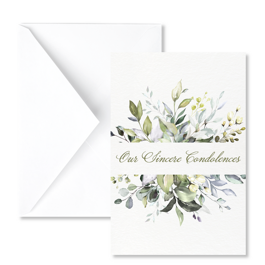 Greenery Spray Sympathy Card