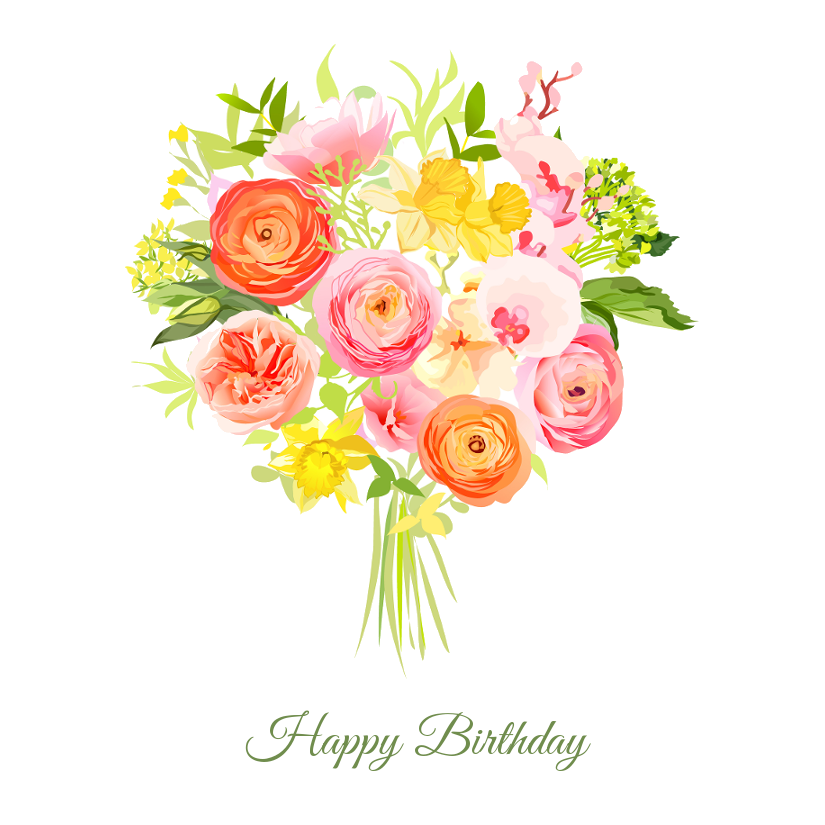 Floral Bouquet Gift Enclosure Card