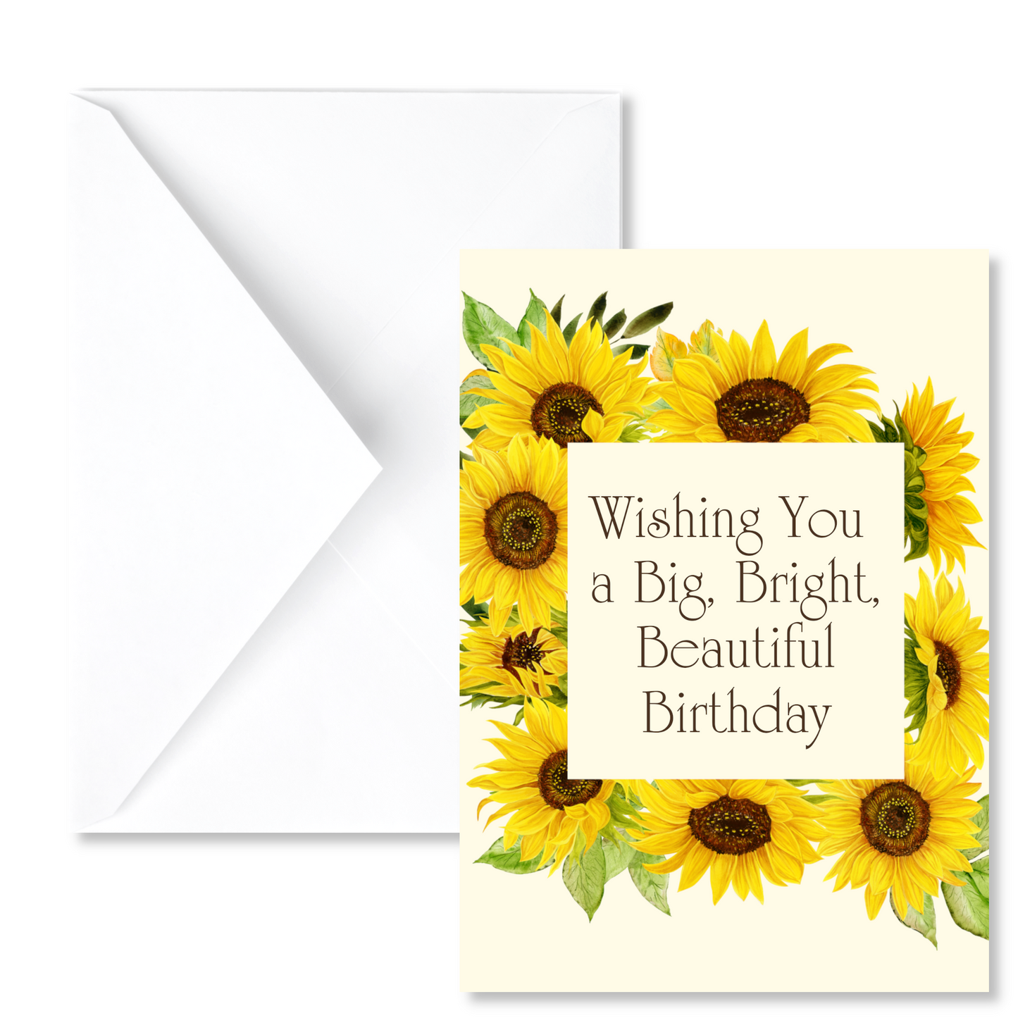 Sunflower Birthday Greeting Card | Envelope Included