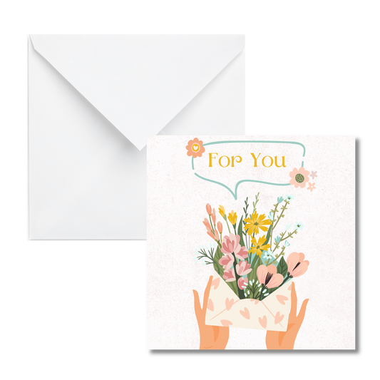 Floral Envelope Gift Enclosure Card