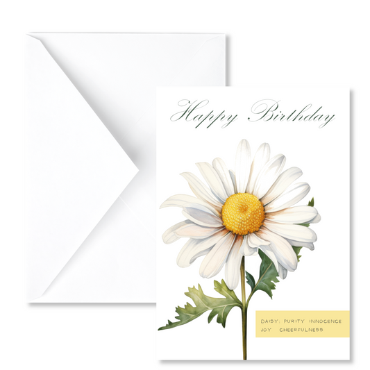 April Birth Flower Birthday Card