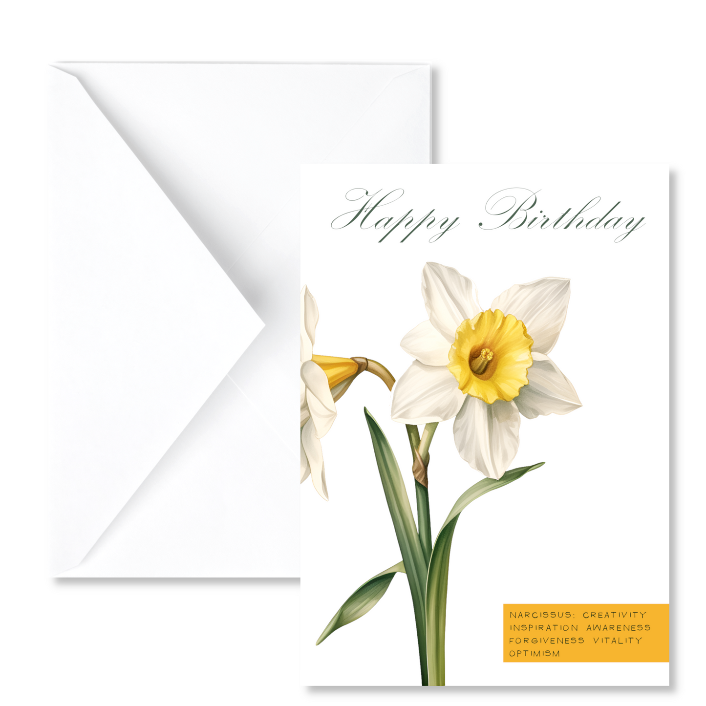 December Birth Flower Birthday Card (Copy)