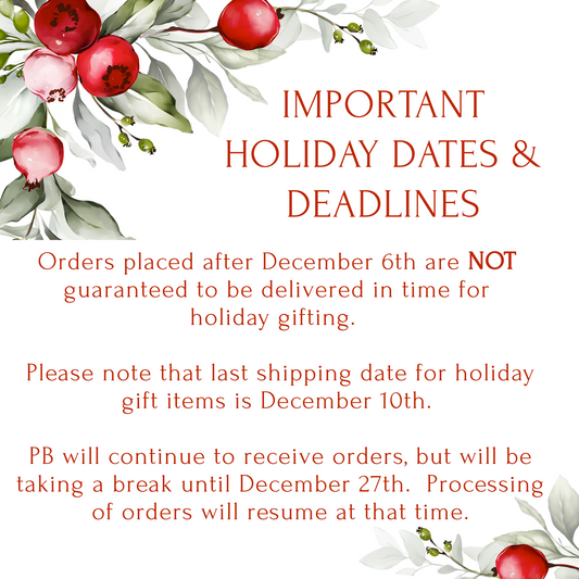 Christmas Order Deadlines