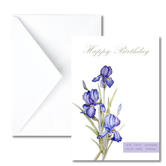 February Birth Flower Birthday Card (Copy)