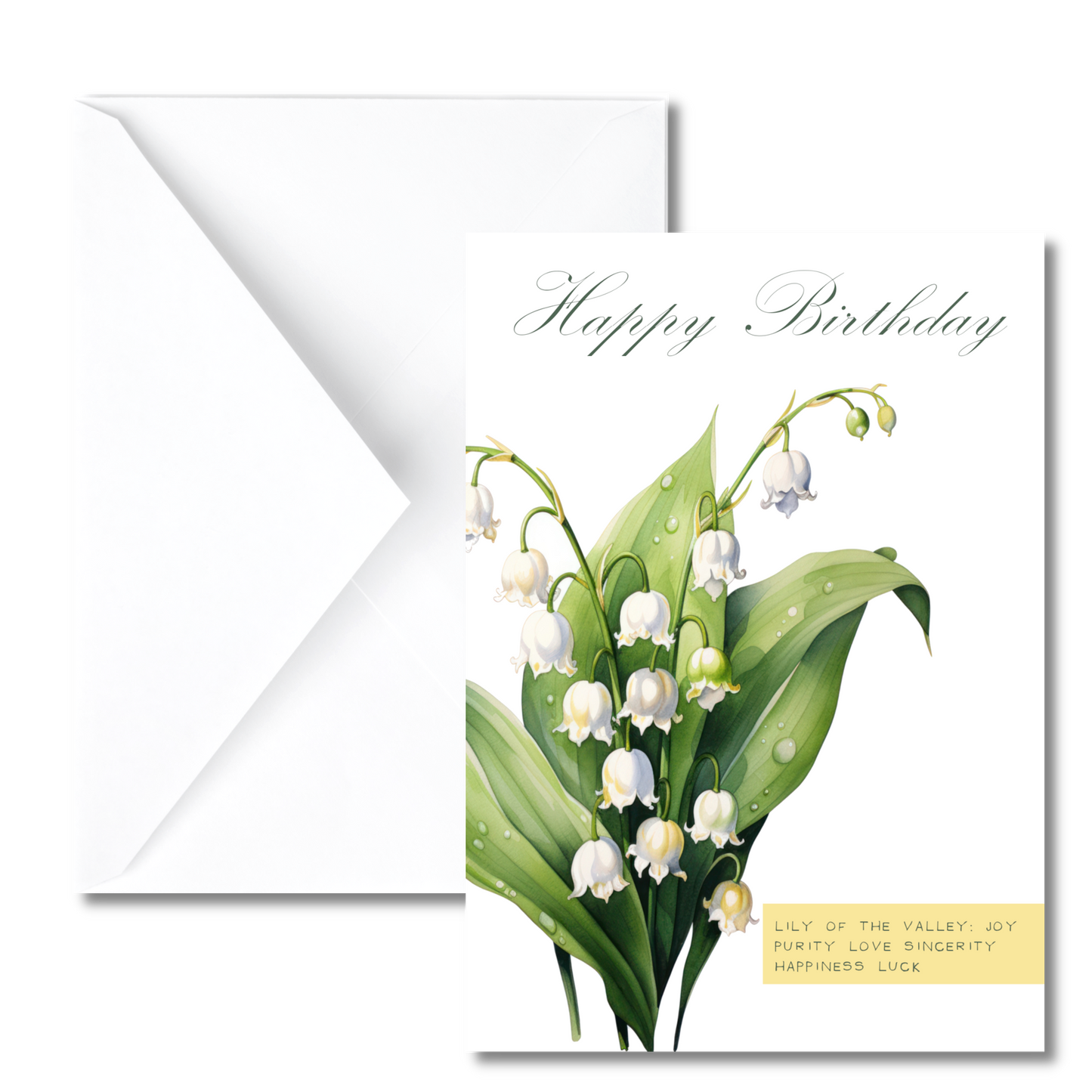 May Birth Flower Birthday Card