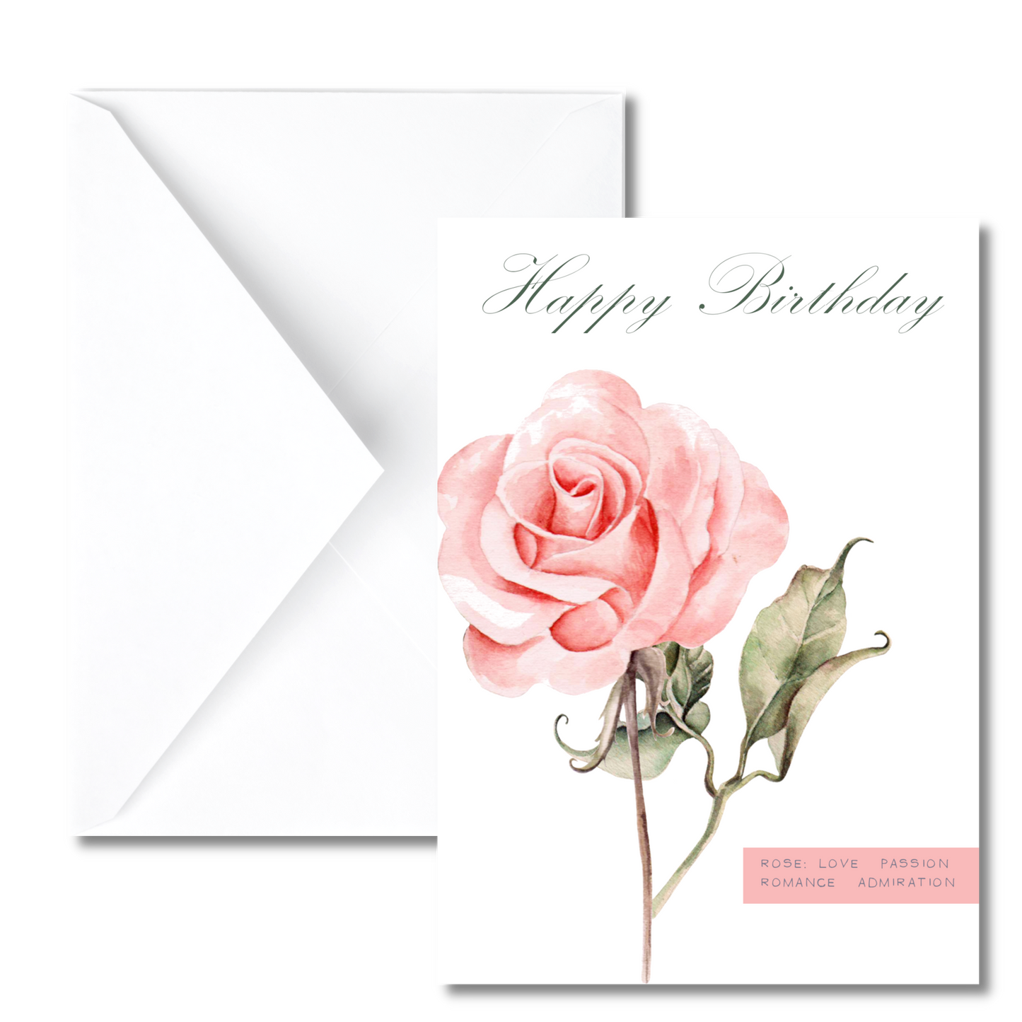 June Birth Flower Birthday Card