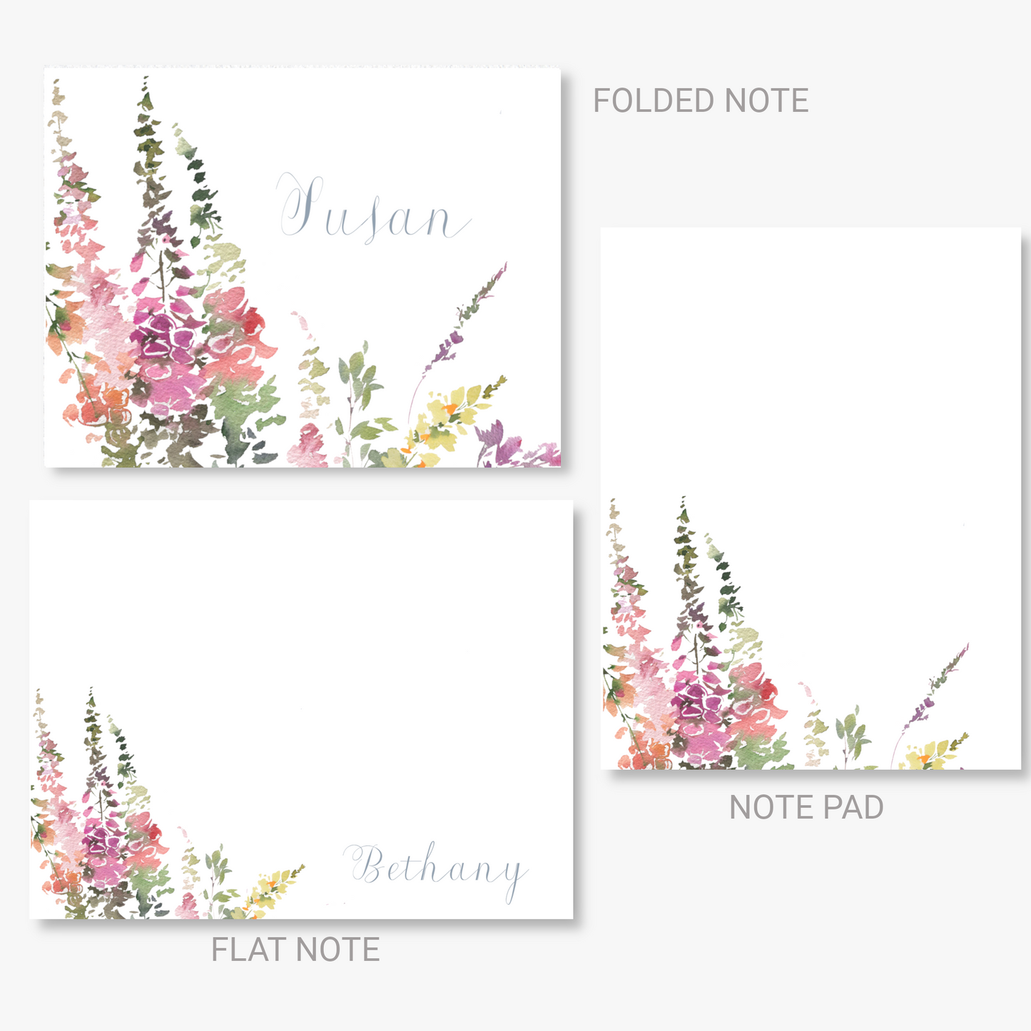 Meadow Flowers Stationery Set