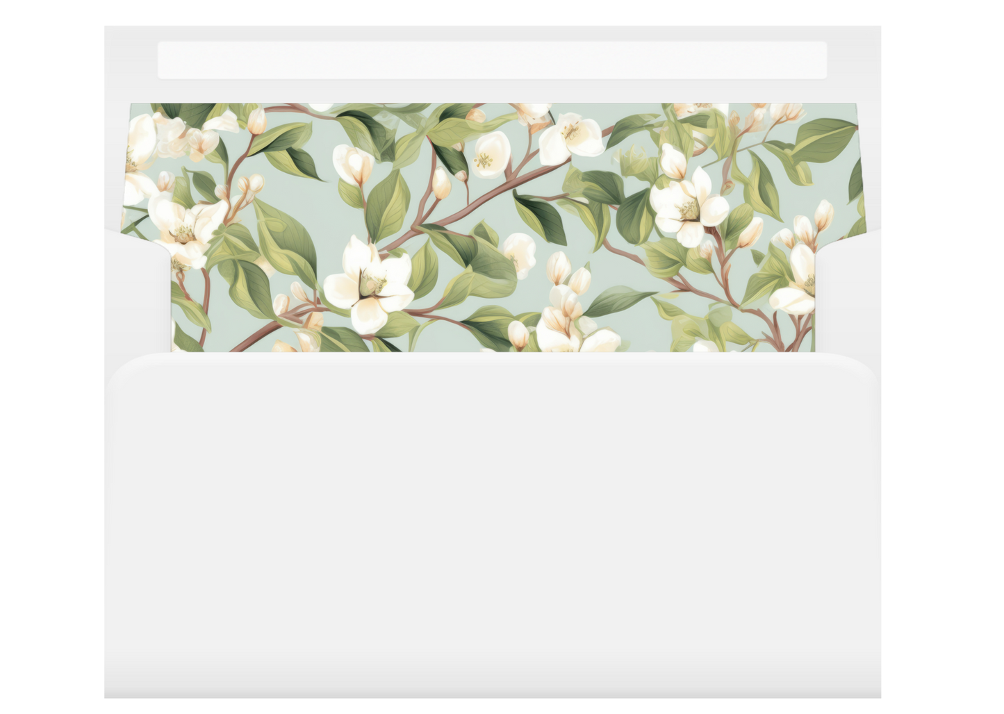 Magnolia Pattern Digital Envelope Liners