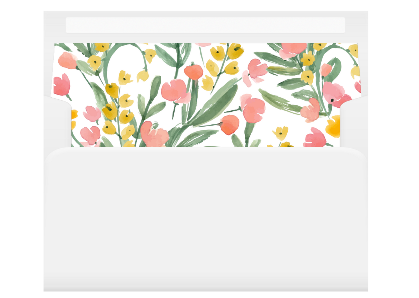 Berry Floral Digital Envelope Liners