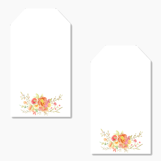 Rose Bouquet Printed Gift Tag