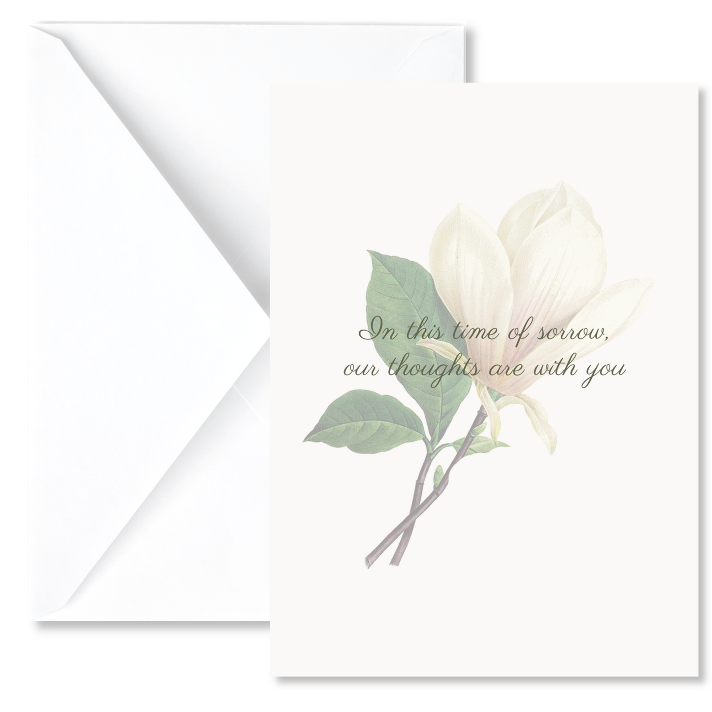 Faded Magnolia Sympathy Card