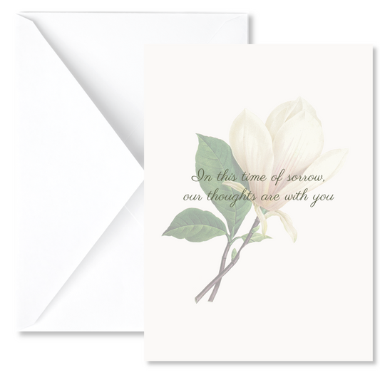 Faded Magnolia Sympathy Card