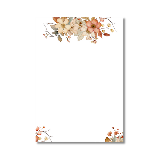 Fall Floral Notepad