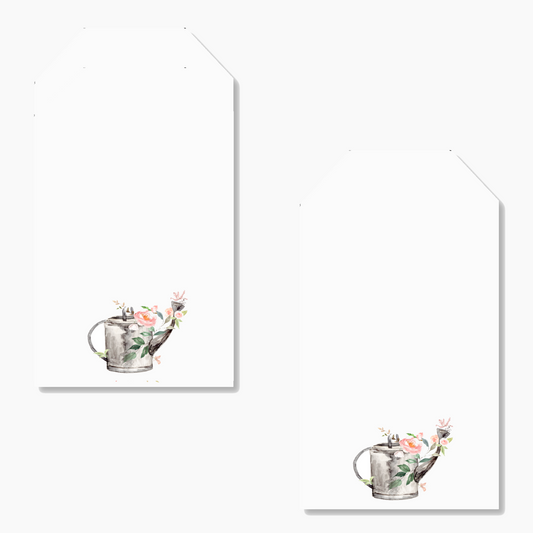 Floral Watering Can Printed Gift Tags