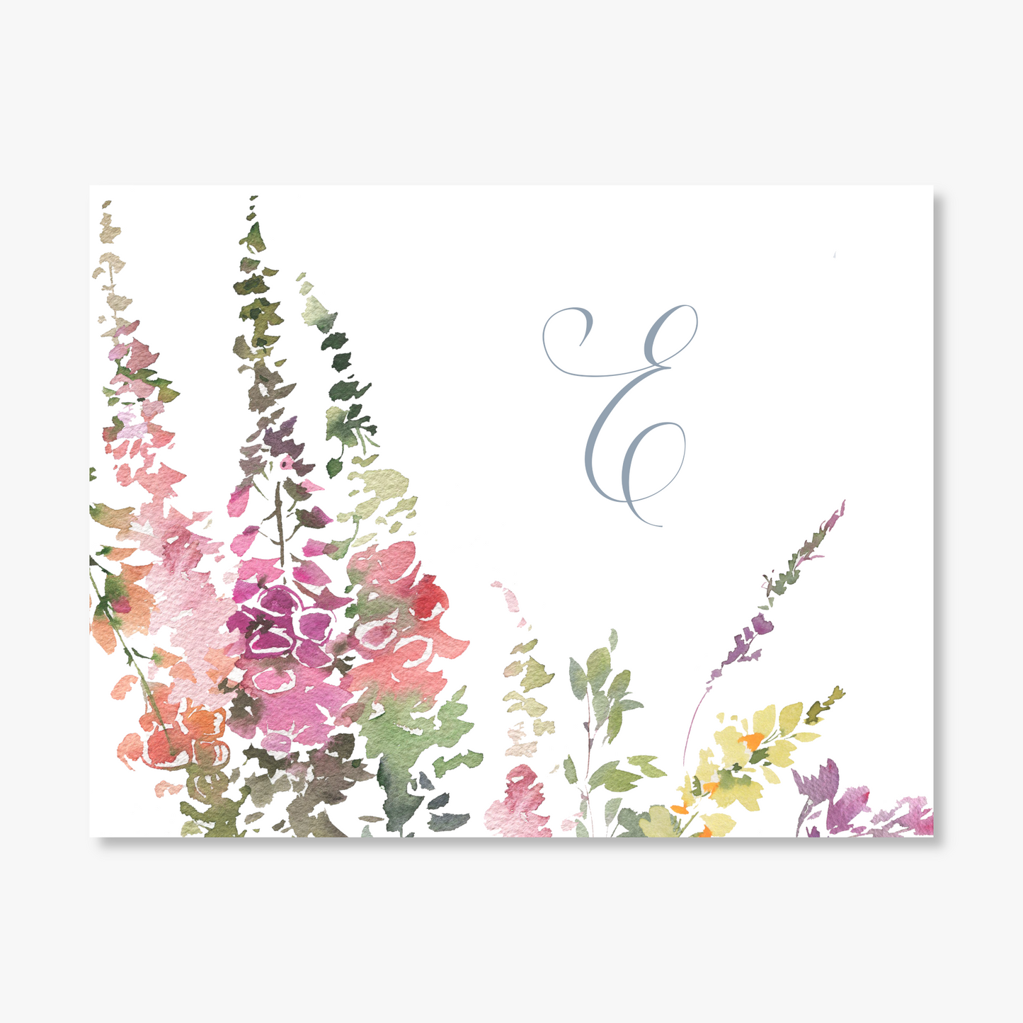 Floral Monogram Note Cards