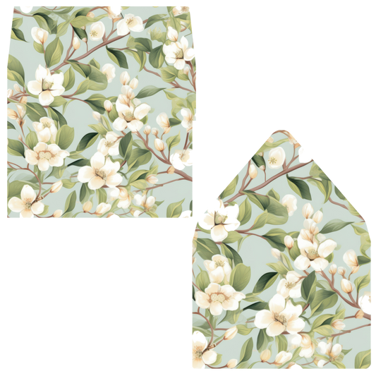 Magnolia Pattern Digital Envelope Liners