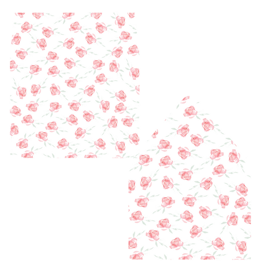 Digital Pink Rosebud Envelope Liner