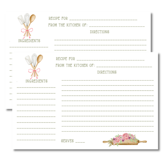 Baking Utensils Recipe Card