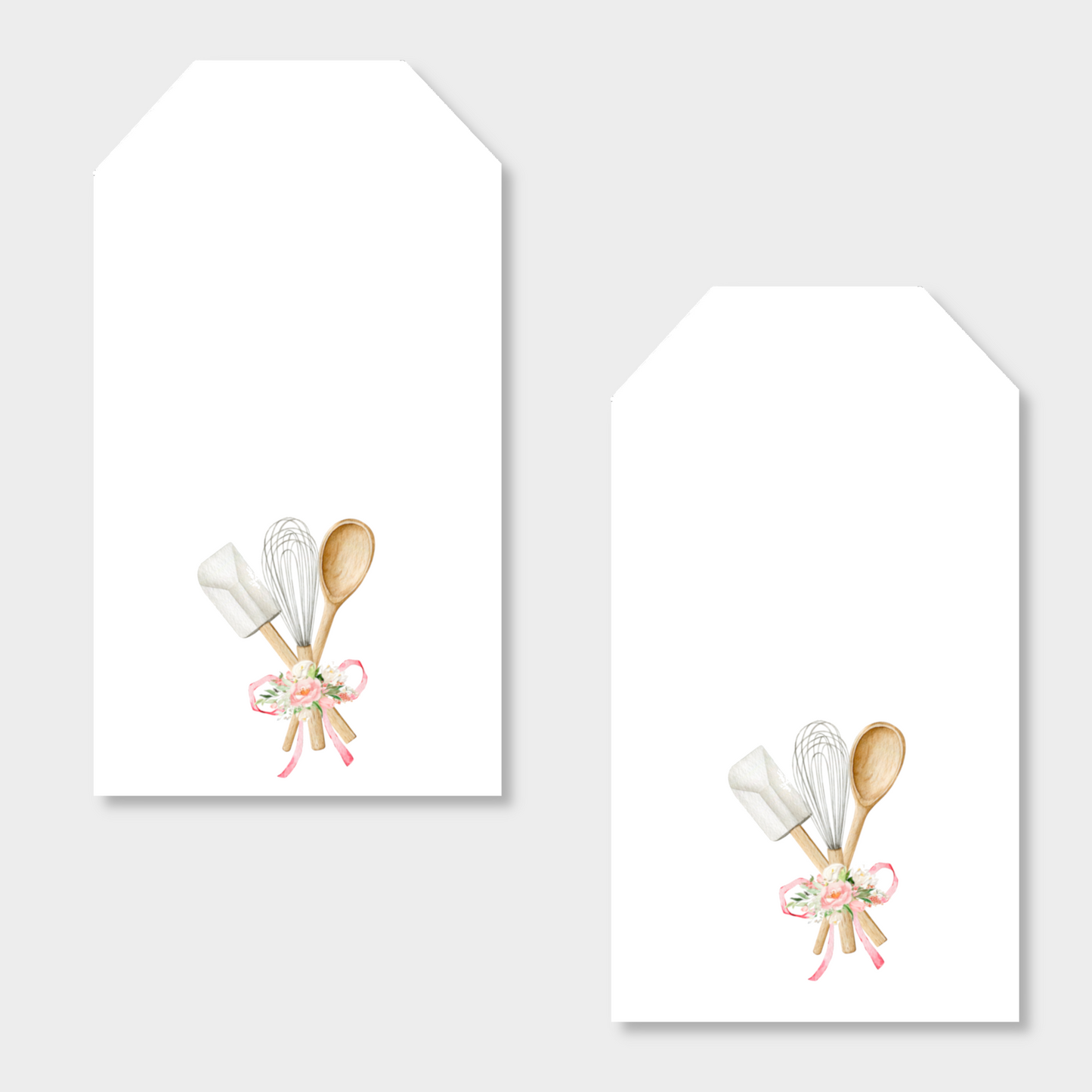 Kitchen Utensils Printed Gift Tag