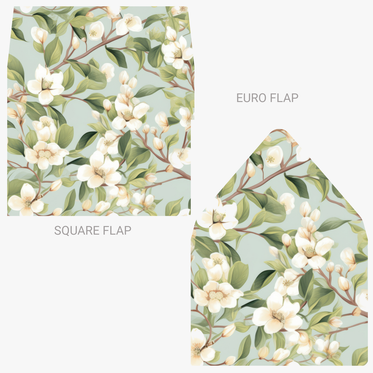 Magnolia Pattern Digital Envelope Liners