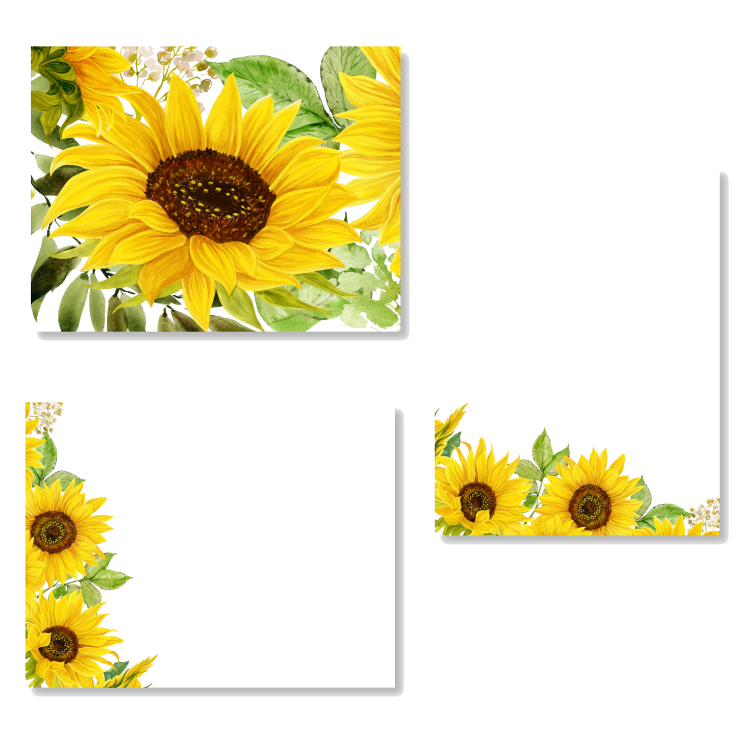 Bold Sunflower Stationery Set